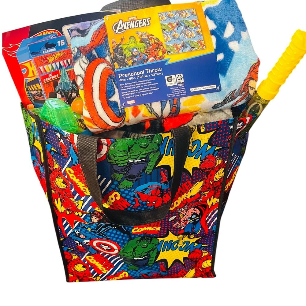 Avengers 40 by 50 and 50 by 70 throw soft and adorable includes hot wheels